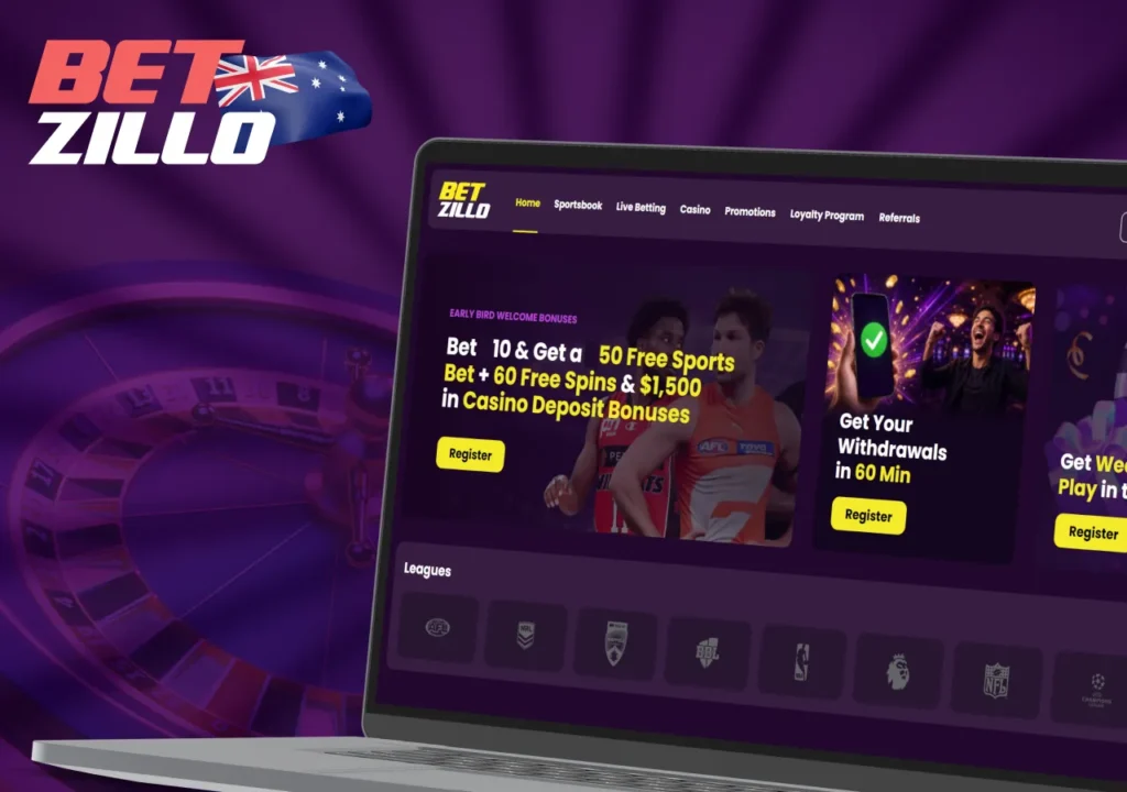 BetZillo Casino main page